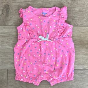 Pink Polka Dot Kids One Piece